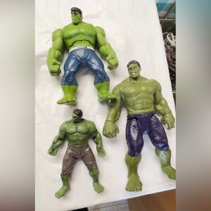 Hulk Action Figure Set with Green and Blue Colors